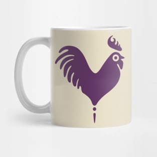 Heart Shaped Rooster Mug